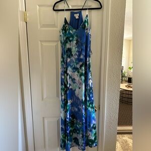 Nicole Miller multi color maxi dress S